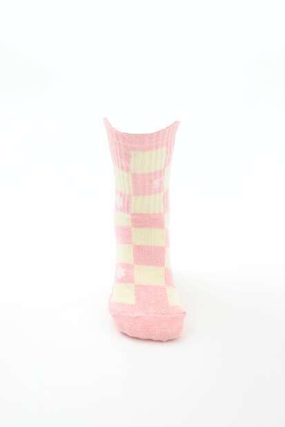 Kit 2 Meias Infantil Soquete Estampa Stitch Disney Rosa