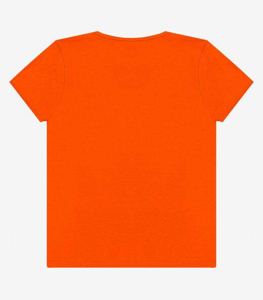 Blusa T-Shirt Feminina Estampada Select Laranja