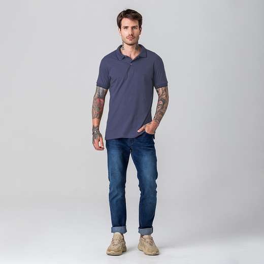 Camisa Polo Básica Masculina Rock e Soda