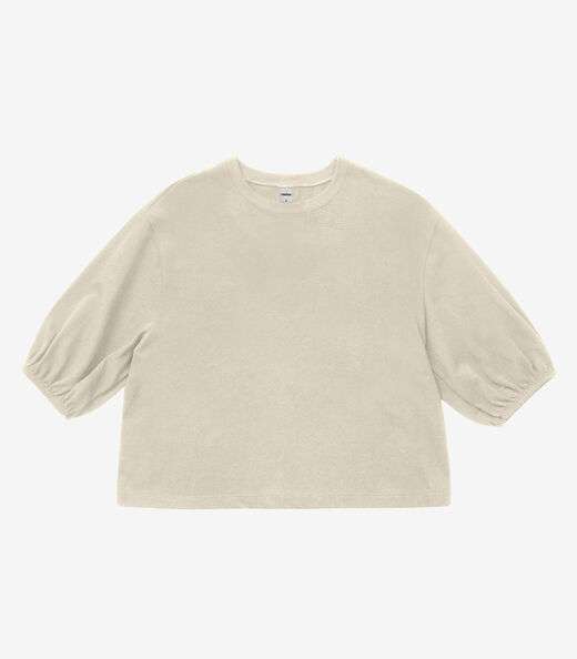 Blusa Feminina Manga Camponesa Rovitex Bege