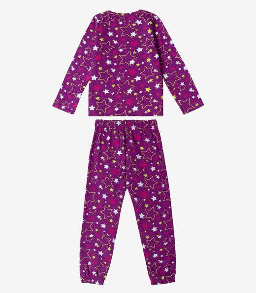 Pijama Infantil Feminino Estapado Select Roxo
