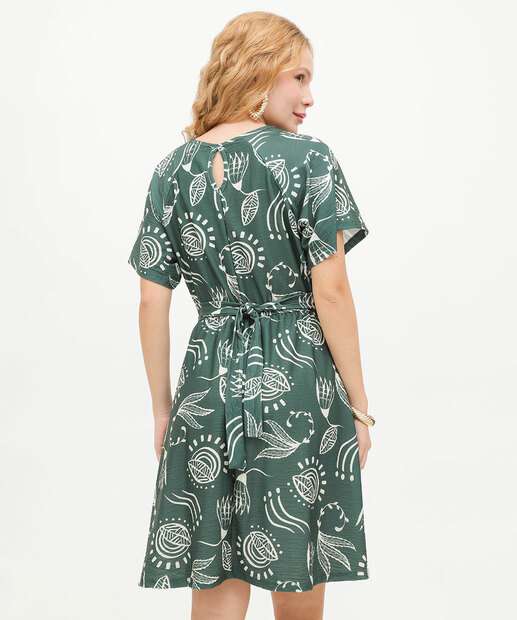 Vestido Feminino Estampa Flores Marisa