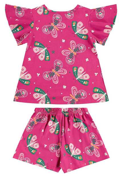 Conjunto Bata e Short Menina Bee Loop