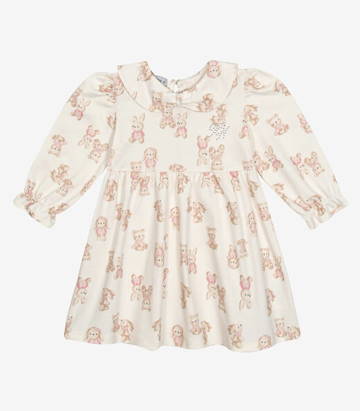 Image_Vestido Manga Longa Feminino Trick Nick Bege