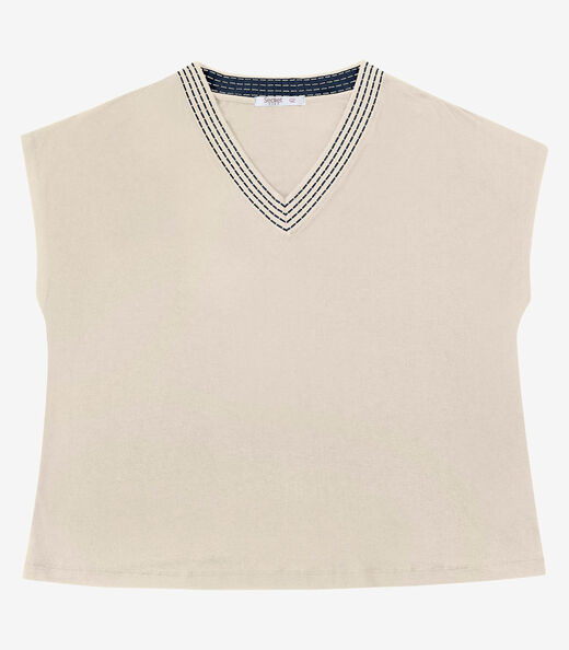 Image_Blusa Feminina Manga Morcego Secret Glam Bege