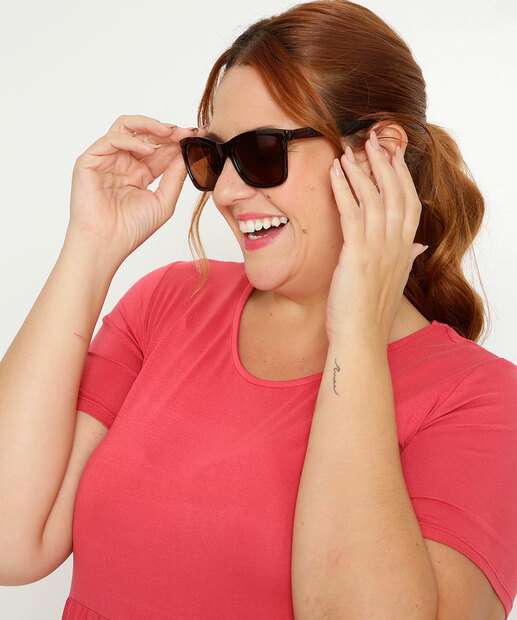 Óculos de Sol Unissex Quadrado Marisa