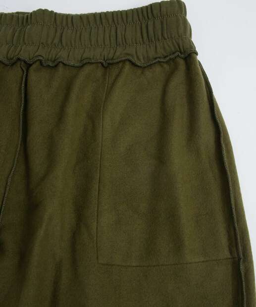 Calça Plus Size Feminina Moletom Flanelado Reta Marisa