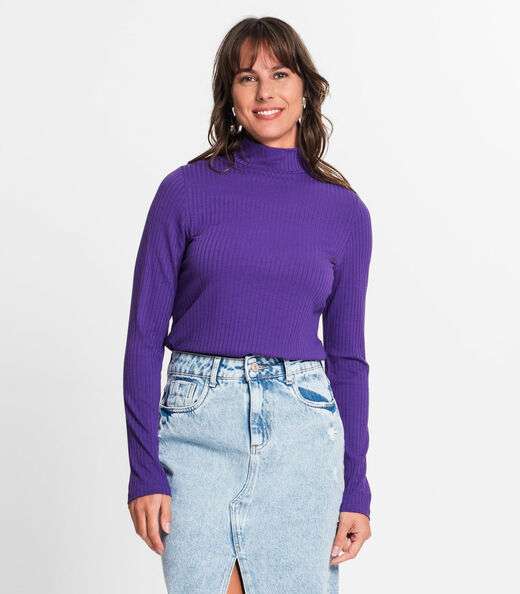 Image_Blusa Manga Longa Canelada Rovitex Roxo