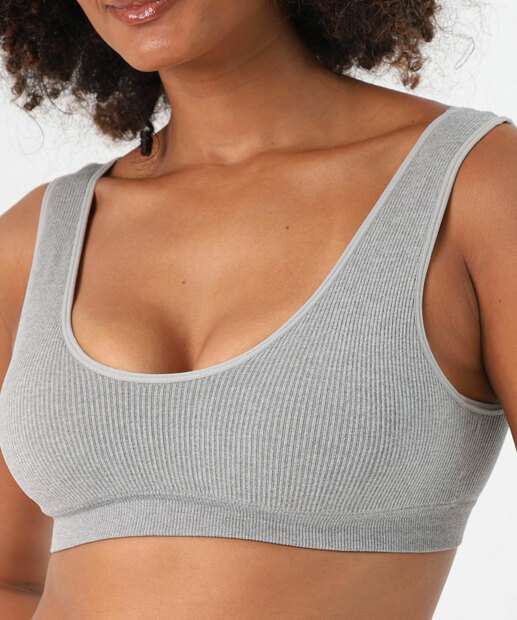 Sutiã Top Sem Bojo Textura Sem Costura Marisa