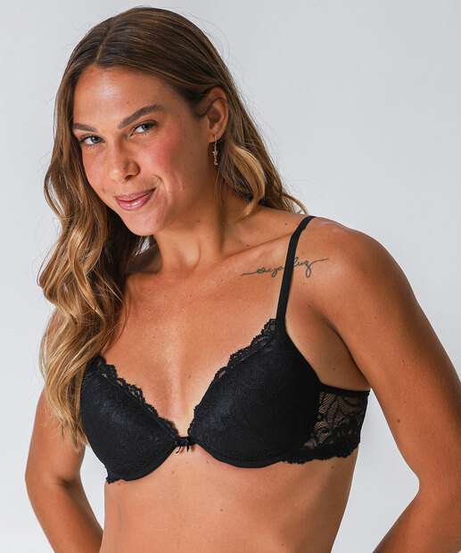 Image_Sutiã de Renda Push Up Com Bojo Marisa Preto