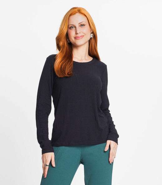 Image_Blusa Manga Longa Canelada Rovitex Preto