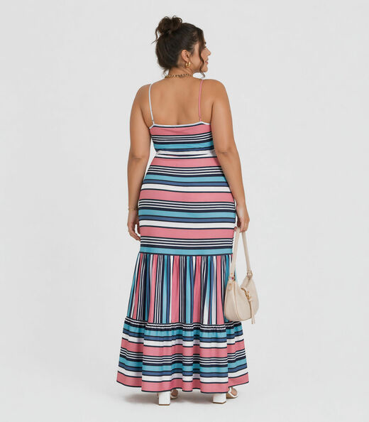 Vestido Feminino Longo De Alcinha Midsize Select Rosa