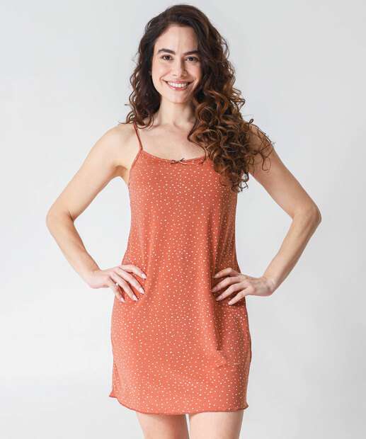 Image_Camisola Liganete Estampa Poá Marisa Marrom