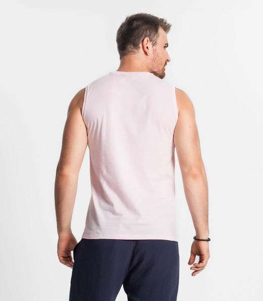 Regata Masculina Estampada Diametro Rosa