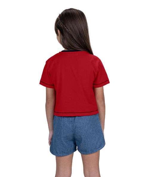 Conjunto Infantil Feminino Best Day Trick Nick Vermelho