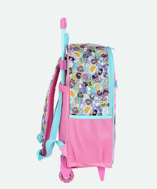 Mochila Mala Com Rodas Infantil Barbie