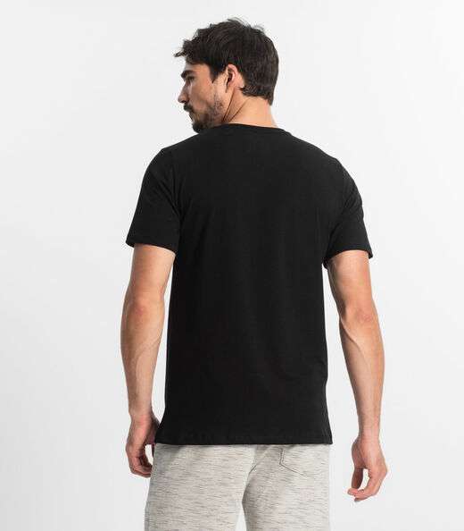 Camiseta Masculina Basica Diametro Preto
