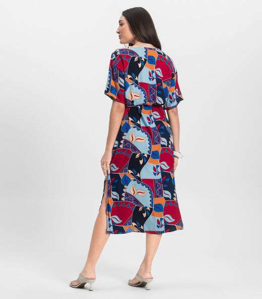 Vestido Midi Infinita Cor Azul