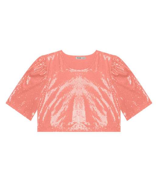 Blusa Feminina Plus Size Em Paetê Secret Glam Unica