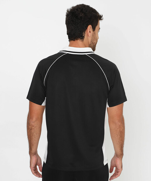 Camiseta Polo Masculina Fitness Marisa Preto