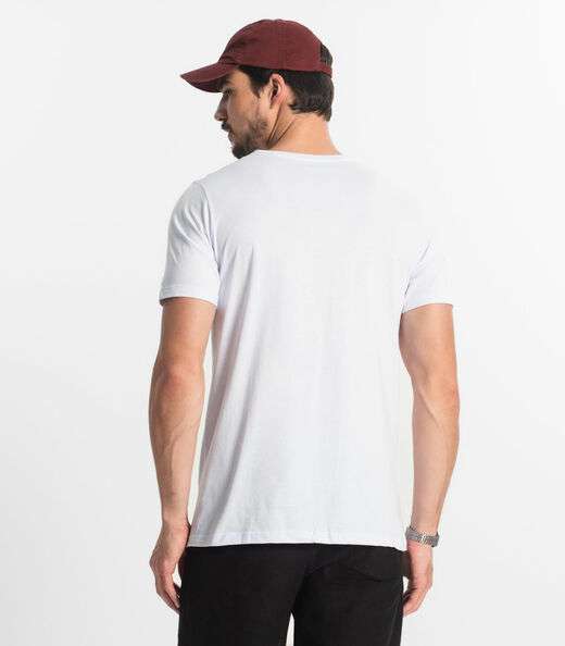 Camiseta Masculina Básica Diametro Branco