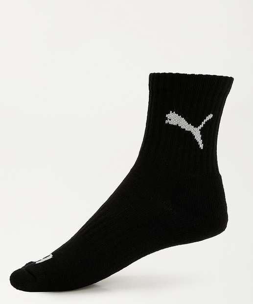 Kit 3 Pares Meias Masculina Cano Curto Puma