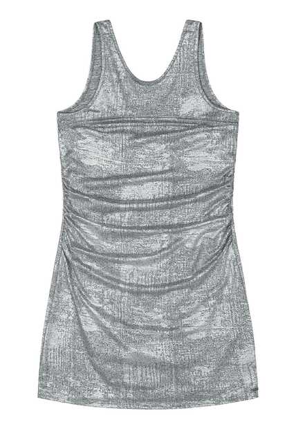 Vestido Juvenil em Malha Fóil Gloss