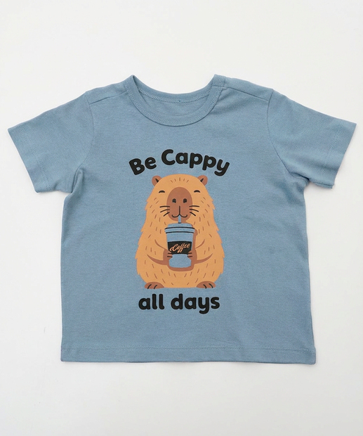 Image_Camiseta Infantil Estampa Capivara Marisa Tam 1 a 3 Azul