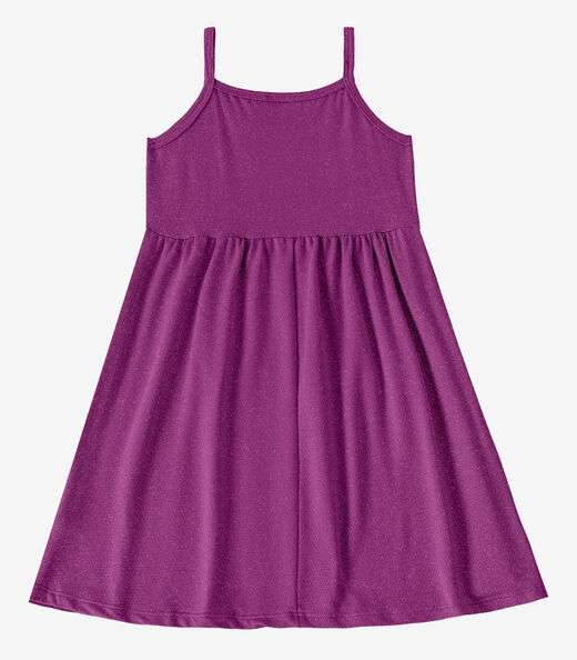 Vestido Menina Infantil de Alças Select Roxo