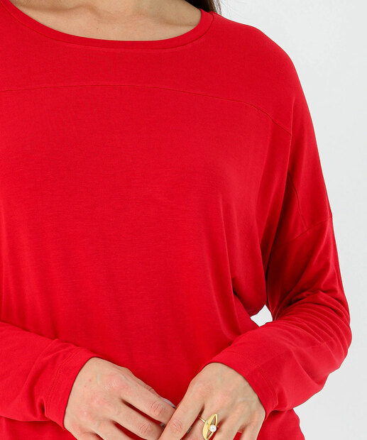Blusa Feminina Manga Longa Marisa Vermelho
