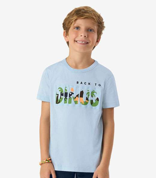 Conjunto Infantil Camiseta com Bermuda Rovi Kids Azul