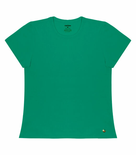 Blusa Feminina Cotton Leve Básica Rovitex Verde