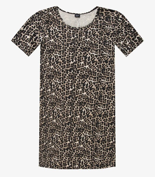 Vestido Feminino Estampado Select Bege