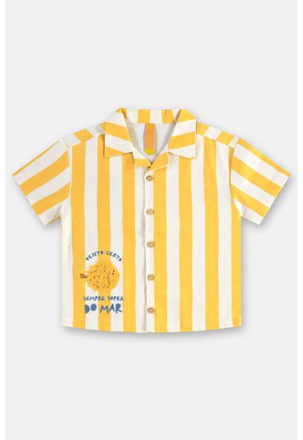 Conjunto Menino Camisa e Short Três e Já