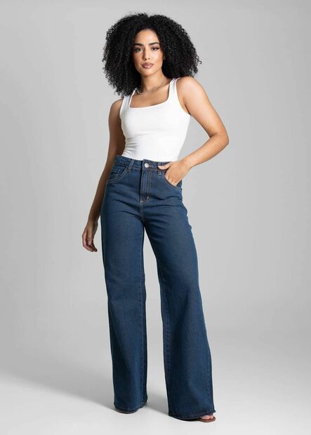Calça Jeans Sawary Wide Leg - 282872