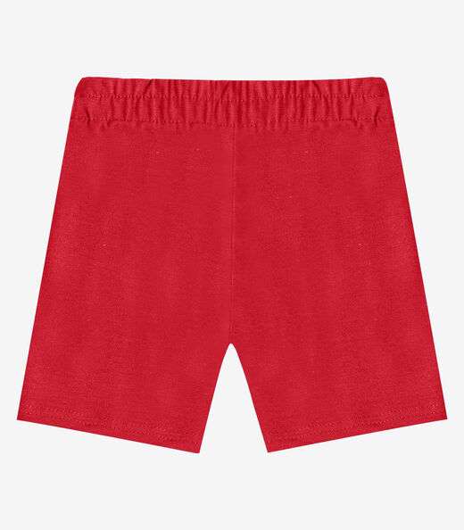 Bermuda Ciclista Infantil Básica Soletex Vermelho