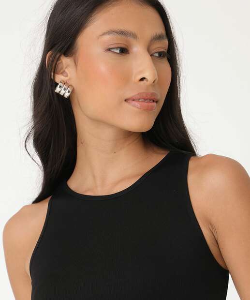 Blusa Cropped Feminina Canelada Marisa