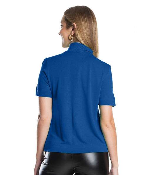 Blusa Feminina Gola Alta Endless Azul