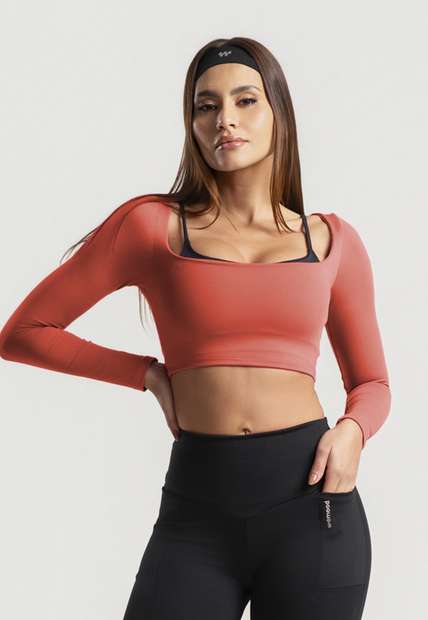 Image_Cropped Manga Longa Decote Quadrado Terracota Wemood