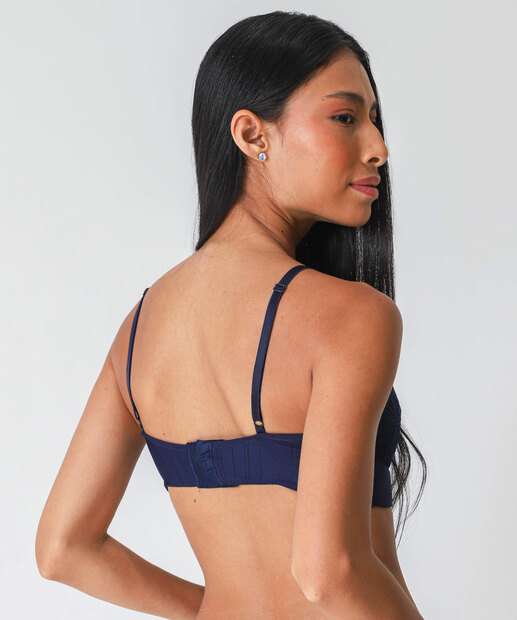 Sutiã Com Bojo Recorte Renda Marisa