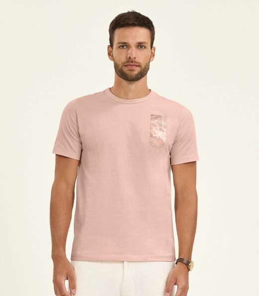Image_Camiseta Plus Size Masculina Meia Malha Diametro Rosa