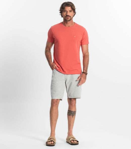 Camiseta Masculina Básica Select Laranja