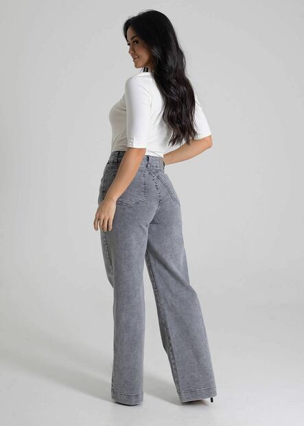 Calça Jeans Sawary Wide Leg - 280247