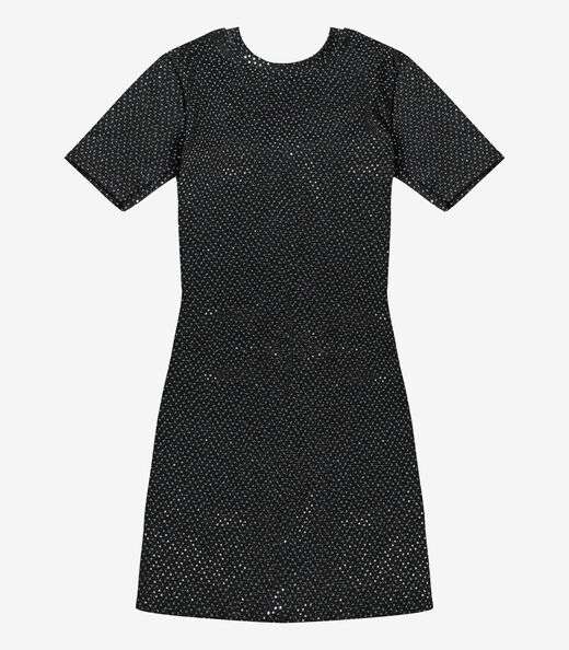 Vestido Lantejoula Feminino Minty Preto