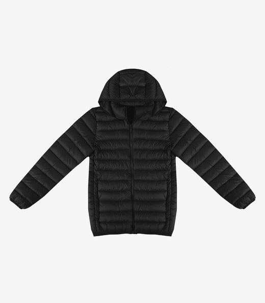 Jaqueta Masculina Puffer Com Capuz All Free Preto