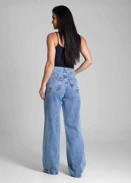 Calça Jeans Sawary Wide Leg - 282697