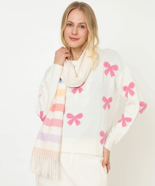 Image_Cachecol Feminino Tricô Multicor Marisa Off White
