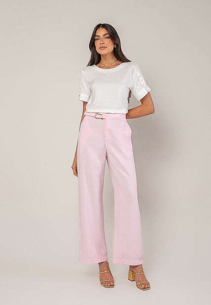 Blusa Alfaiataria Com Botões Na Manga Branco Salvatore