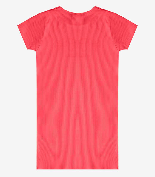 Vestido Infantil Ribana Canelada E Estampa Select Laranja