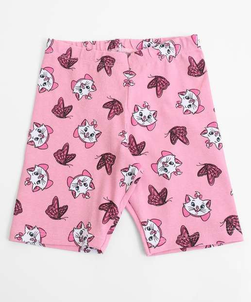 Conjunto Infantil Estampa Flores Marie Disney Tam 1 a 3 Lilás